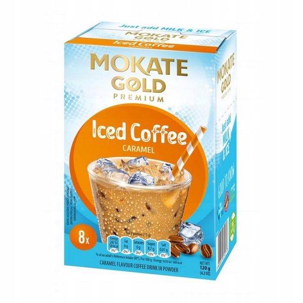 Napój Kawowy Kawa Mrożona Premium Iced Coffe Karmelowa 8 szt. Mokate x10 zdjęcie 6