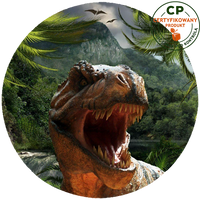 Opłatek na tort Dinozaur