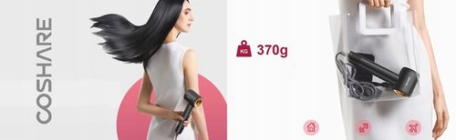 Mocna Suszarka do Włosów COSHARE EssenceRing SuperFlow1 Jonizacja 1600W na Arena.pl