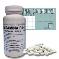 Podkowa Witamina D3 5000 IU + K2 MK7 120 tab. | Wsparcie Kości i Stawów
