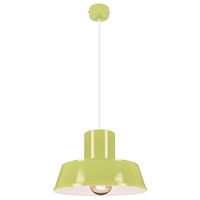 POLLY 1 Lampa wisząca - Industrialna, metalowa, zielona 1xE27