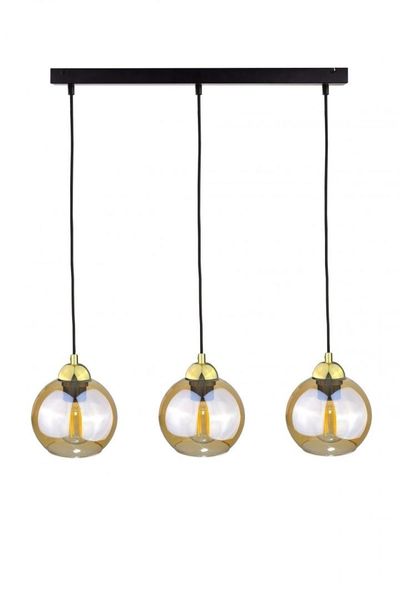 Lampa wisząca 3xE27 AMBRE GOLD zdjęcie 1