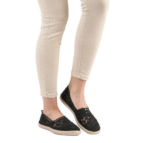 Koronkowe Czarne Espadryle r.39 na Arena.pl