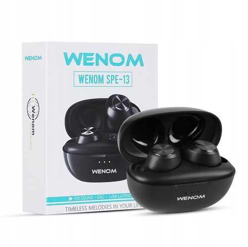 SŁUCHAWKI BEZPRZEWODOWE DOKANAŁOWE SPE-13 BLUETOOTH WODOODPORNE 2 mikrofony na Arena.pl