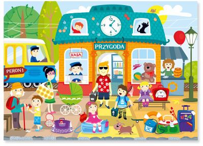 CzuCzu Mini puzzle STACJA PRZYGODA 5+ na Arena.pl