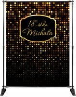 TŁO FOTOGRAFICZNE ścianka 18 urodziny z imieniem