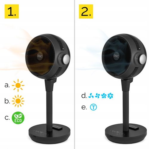 Termowentylator Farelka Cichy 38dB Yoer 1800W +Oscylacja 3D na Arena.pl