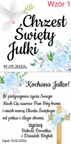 Personalizowane drewniane pudełko na Chrzciny na Arena.pl