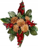 Sztuczne kwiaty stroik na grób kwiaty na cmentarz