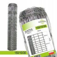 SIATKA ogrodzeniowa LEŚNA L 150/10/30 + skoble 25m