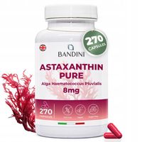 Bandini Astaksantyna 8 mg 270 Kapsułek | Naturalny ekstrakt z alg |
