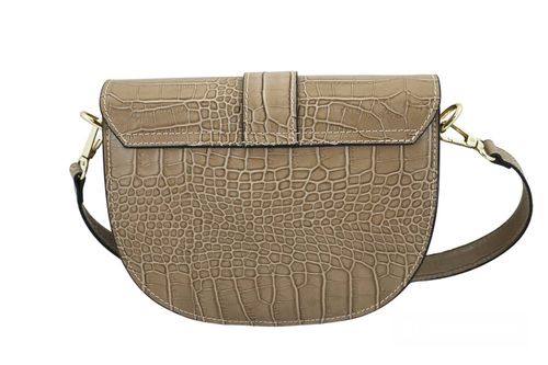 Listonoszka damska croco - Beżowa na Arena.pl