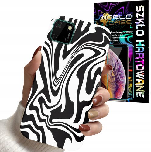 ETUI DO HUAWEI Y5P - ABSTRAKCJA ZEBRA MODNE WZORY DLA KOBIET +SZKŁO na Arena.pl