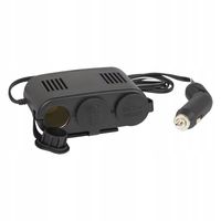 ROZDZIELACZ ROZGAŁĘZIACZ ZAPALNICZKI SAMOCHODOWEJ 3x GNIAZDA OSŁONA 12V 24V