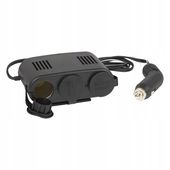 ROZDZIELACZ ROZGAŁĘZIACZ ZAPALNICZKI SAMOCHODOWEJ 3x GNIAZDA OSŁONA 12V 24V