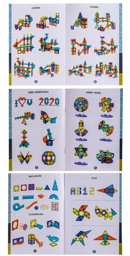 MAGNETYCZNE KLOCKI KONSTRUKCYJNE ŚWIECĄCE TOR KULKOWY KULODROM DUŻE 202 EL na Arena.pl