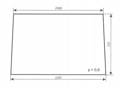 szyba przednia - przód ciągnika Ursus C-360 kabina czeska stary typ na Arena.pl