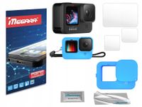 Szkło hybrydowe 3szt. + etui smycz osłona GOPRO 9