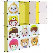 ZIELONA SZAFA MODUŁOWA DLA DZIECI REGAŁ GARDEROBA