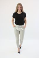 Spodnie na gumce Olivia Beżowe XL