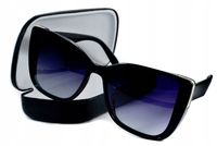 DAMSKIE OKULARY PRZECIWSŁONECZNE POLARYZACYJNE DUŻE DLA KIEROWCY ETUI