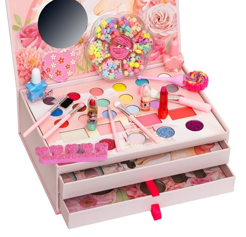 ZESTAW KOSMETYKÓW DO MAKIJAŻU MAKE UP KUFEREK NA KOSMETYKI CIENIE LAKIERY na Arena.pl