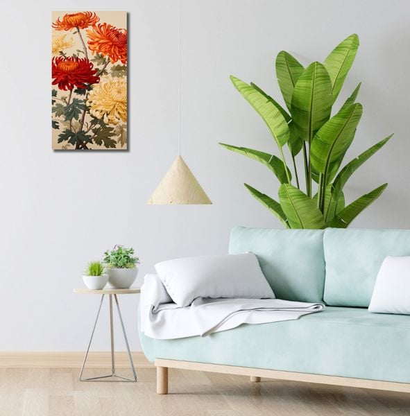 Obraz 30x60cm Tańczące Chryzantemy zdjęcie 2