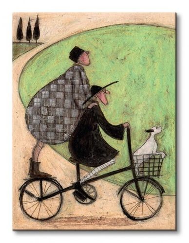 Sam Toft Double Decker Bike - Obraz na płótnie 60x80 cm na Arena.pl