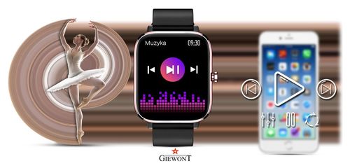 Smartwatch Giewont Dynamic SmartCall GW230-3 - Rose Gold/Black Effect na Arena.pl