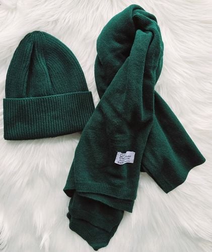 Szal + czapka 50 % kaszmir 50 % wełna : komplet na Arena.pl