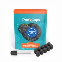 CLAVIER Kapturki ścierne do frezarki PodoCaps 10mm MIX gradacji 20szt nośni