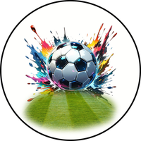 Opłatek na tort Urodziny Piłka Nożna Bramka Gol Klub Boisko Stadion