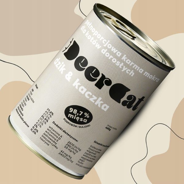 Deer Cat dzik i kaczka 400g zdjęcie 5