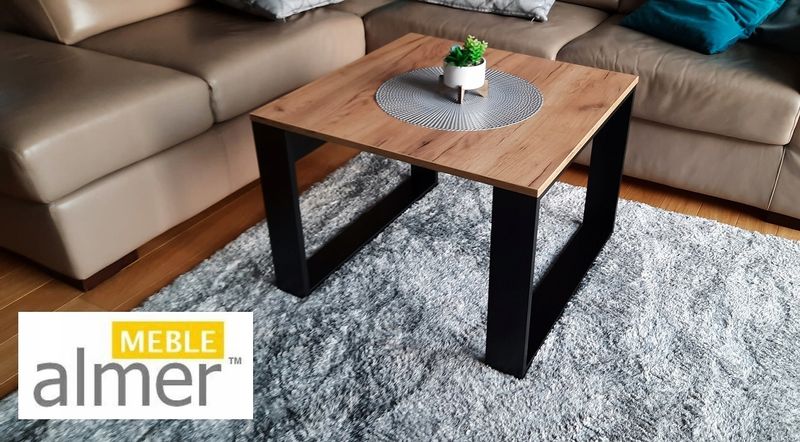 Ława Stolik K5 w stylu loft 70x70x50 zdjęcie 6