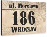 DUŻA Tabliczka ADRESOWA ALUMINIOWA 30x20 numer dom