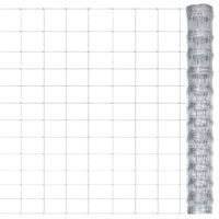Siatka ogrodzeniowa, galwanizowana stal, 50x1,25 m, srebrna