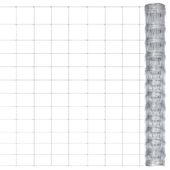 Siatka ogrodzeniowa, galwanizowana stal, 50x1,25 m, srebrna