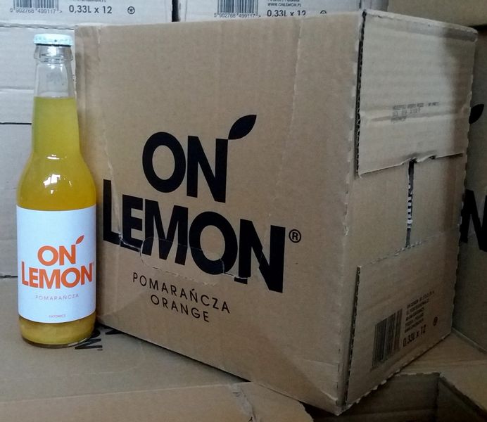 On Lemon o smaku pomarańczy 330ml - paleta zdjęcie 1