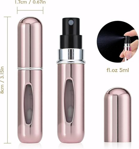 4x Atomizer do Perfum Podróżny 5ml Butelka na Perfumy Fiolka z Rozpylaczem na Arena.pl