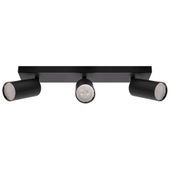 LAMPA sufitowa MANAM 03765 Ideus regulowana OPRAWA metalowe tuby reflektorki na listwie czarne