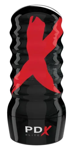 pdx elite air tight frosted - kompaktowa maszyna intymna, przezroczysta na Arena.pl