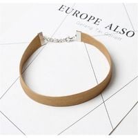 naszyjnik choker skórzany - bez n480bez
