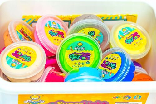 CLAYDOLL PIANKOLINA MASA PLASTYCZNA 24 sztuki BIG BOX + AKCESORIA + WALIZKA na Arena.pl