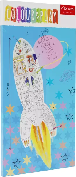 Kolorowanka XXL Rakieta zdjęcie 1