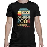 Original - best of' 2008 (18lat) - męska koszulka na prezent L Czarny