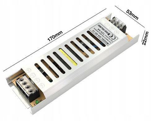 ZASILACZ 12V LED 60W 5A Slim Montażowy Modułowy Do Taśmy MONO RGB na Arena.pl