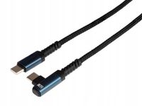 Kabel do ładowania i synchronizacji 100 cm, USB- >USB-C 90°, max 60W