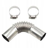 Złącze kolankowe rury wydechowej stali nierdzewnej średnicy 25 mm dł.