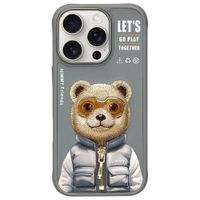 NIMMY futerał COOL&CUTE 2.0 Bear do IPHONE 16 Pro Max szary