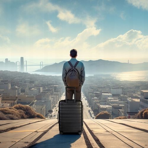 Walizka - Materiał ABS | kółka 360° | zamek TSA | uchwyt na telefon i napój na Arena.pl